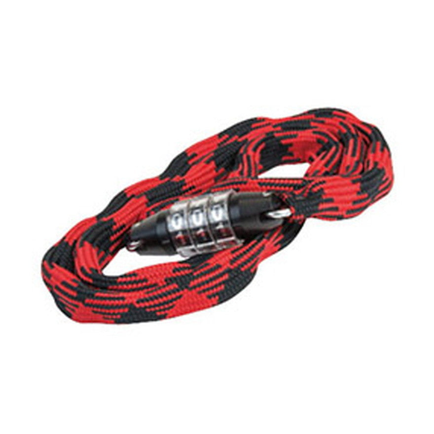GP WL-425ブレイデッドチェーンロックRED/BLK / ロック(チェーン)