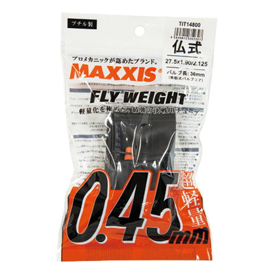 MAXXIS フライウエイト仏式700x18-25C 60mmOPP / チューブ