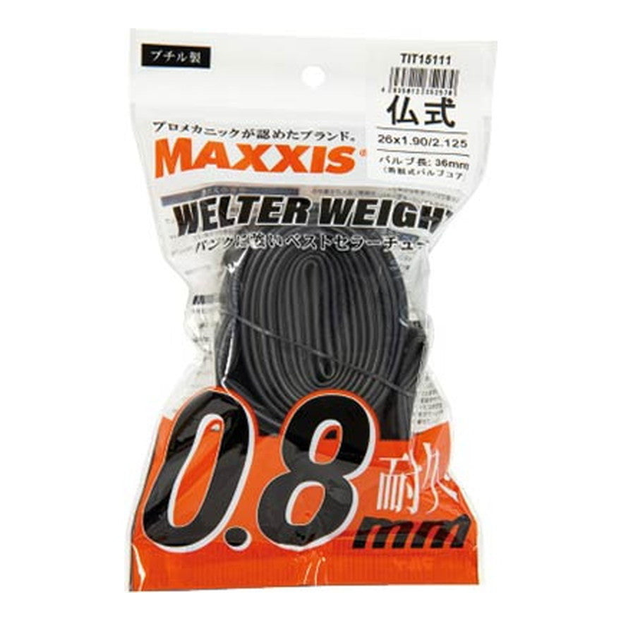 MAXXIS ウェルターウエイト仏式26x1.50/2.50 48mmOPP / チューブ