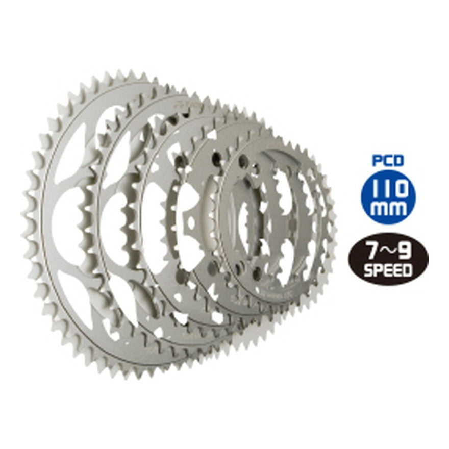 TIOGA チェーンリング(5アーム用/PCD110mm)50TSIL / チェーンリング