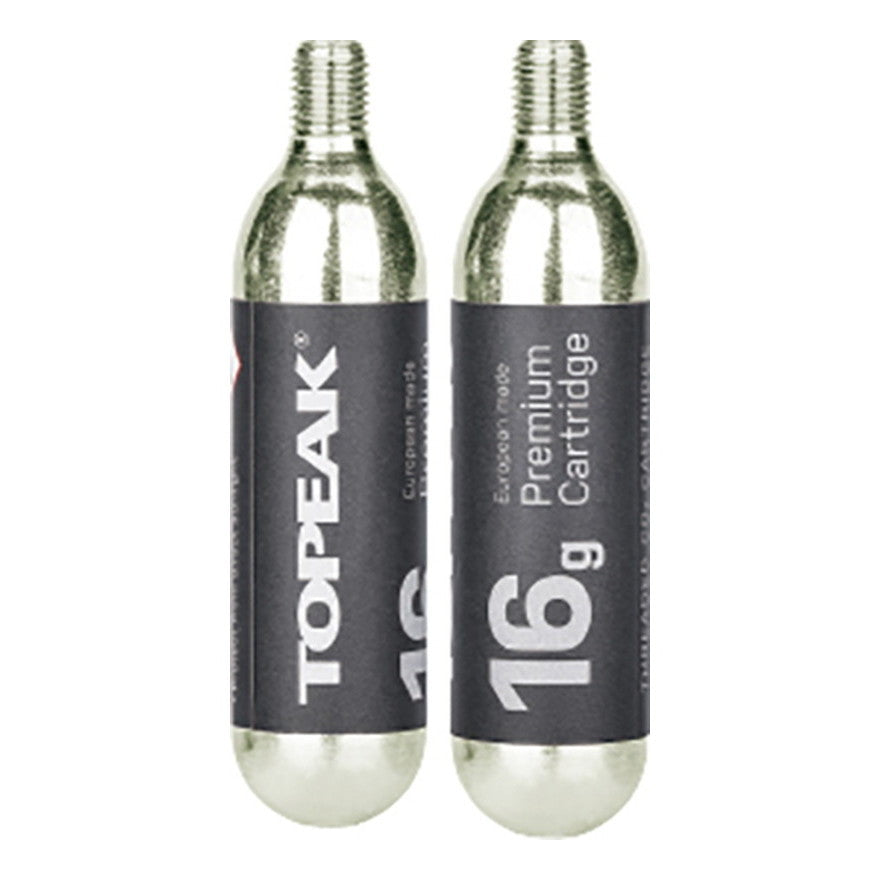 TOPEAK 16gネジ付CO2カートリッジ2本セット / ポンプパーツ