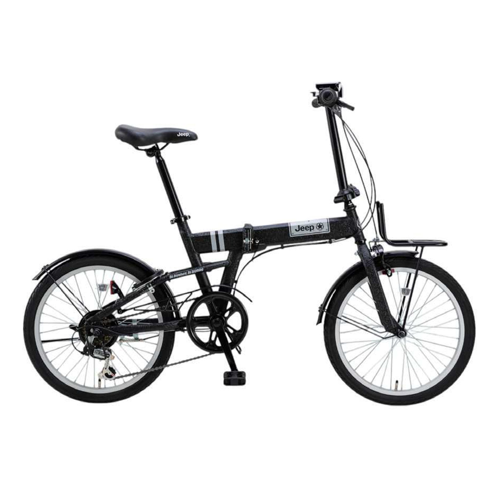 【折りたたみ自転車】JEEP製　20インチ　6段変速付　前後タイヤ、チェーン新品❗️フロントキャリア付　若林自転車　膳所店　SALE中❗️ 楽天市場】JEEP ジープ20インチ折り畳み自転車折り畳み自転車フロント